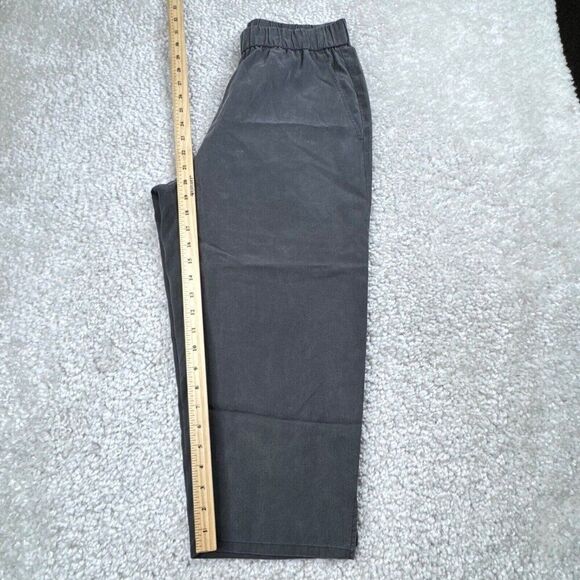 Eileen Fisher Tencel Lyocell Pull On Crop Pant Gray - Picture 5 of 6